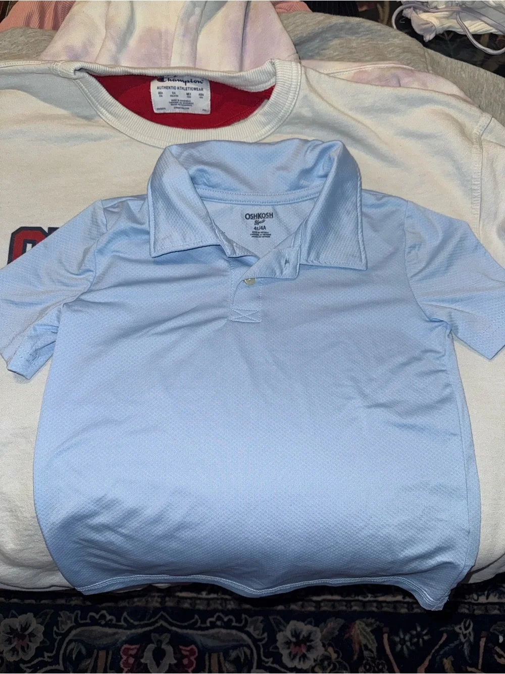 OshKosh Sky Blue Kids Polo Tee